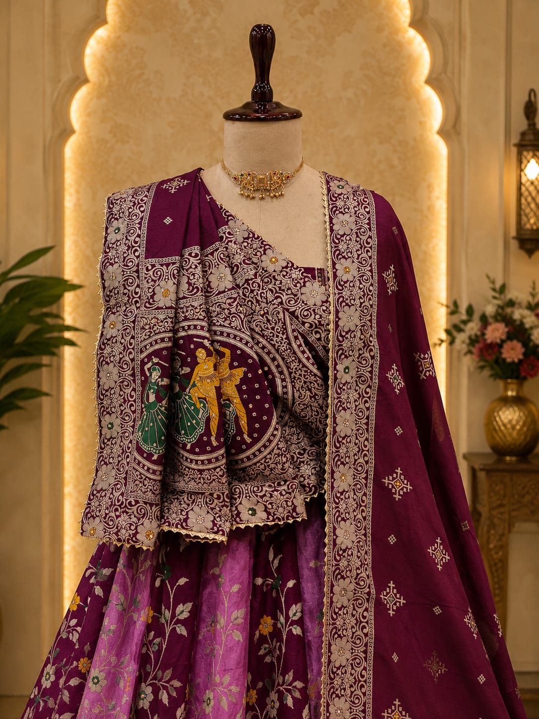 KcPc Royal Dola Silk Banarasi Style Lehenga with Rich Zari Weaving GOR