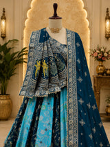 KcPc Premium Banarasi Style Dola Silk Lehenga with Beautiful Zari Work GOR