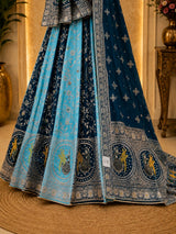 KcPc Premium Banarasi Style Dola Silk Lehenga with Beautiful Zari Work GOR