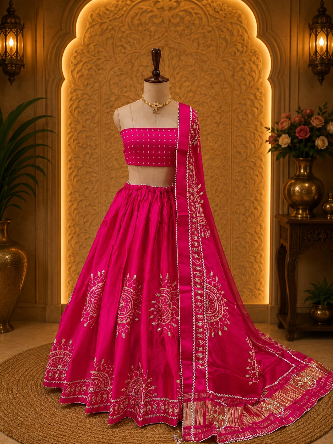 KcPc New Festive Glam Gaji Silk Lehenga with Designer Gotapatti Touch GOR