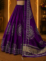 KcPc New Premium Gaji Silk Lehenga with Stunning Gotapatti Finish GOR