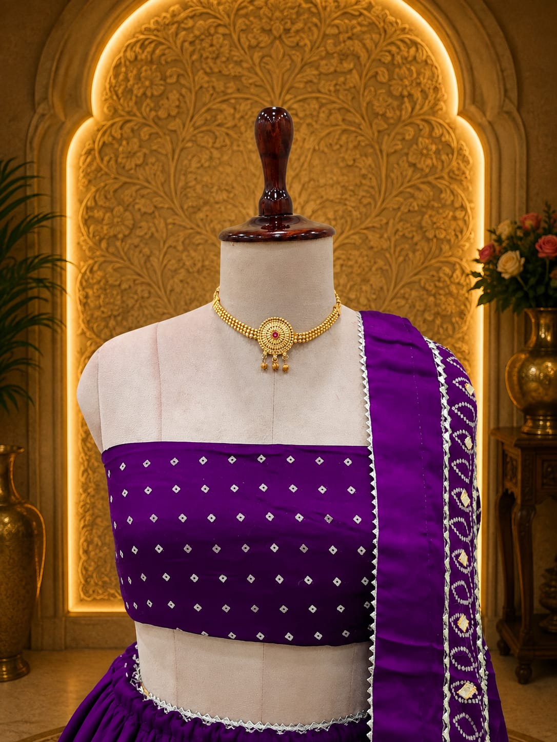 KcPc New Premium Gaji Silk Lehenga with Stunning Gotapatti Finish GOR