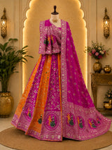 KcPc Exclusive Dola Silk Lehenga with Rich Zari Detailing GOR