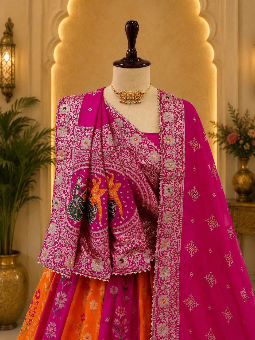 KcPc Exclusive Dola Silk Lehenga with Rich Zari Detailing GOR