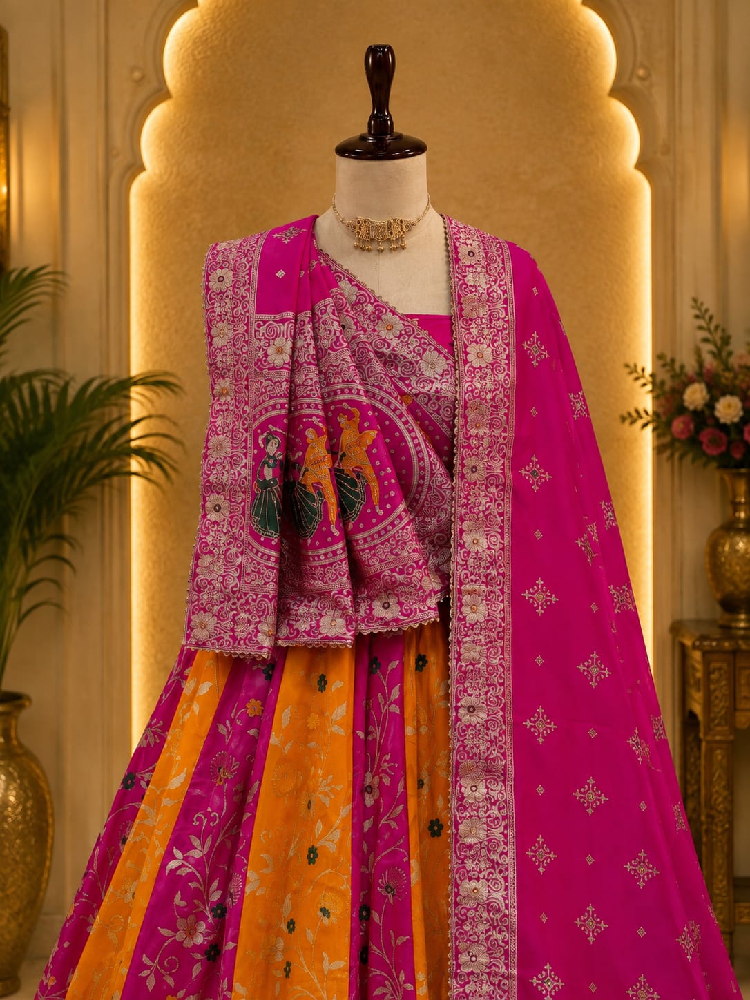 KcPc Royal Festive Dola Silk Lehenga Classic Banarasi Design GOR
