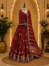 KcPc Premium Festive Wear Modal Silk Bandhani Lehenga BTU