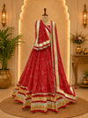 KcPc New Wedding Special Georgette Bandhani Lehenga Premium Gota Border Finish SSB