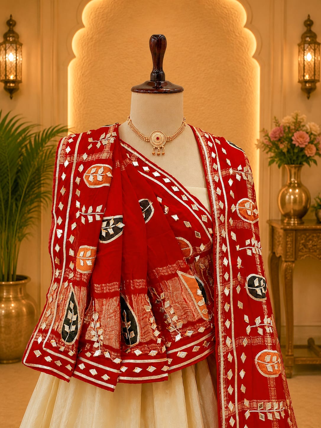 KcPc New Tissue Silk Designer Lehenga with Elegant Gotapatti Work RTK