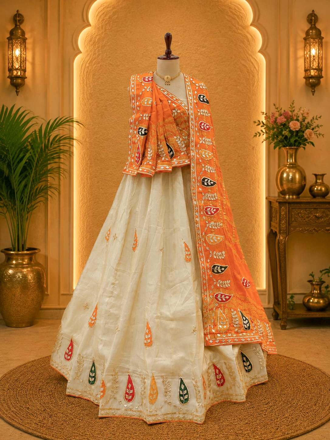 KcPc New Wedding Wear Tissue Silk Designer Lehenga with Gotapatti Work RTK
