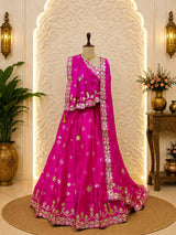 KcPc New Festive Ready Bandhani Lehenga in Chinon Silk with Gota Work SSB