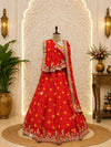 KcPc New Chinon Silk Bandhani Style Lehenga with Gotapatti Work Festive Wear SSB