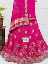 KcPc New Pure Gaji silk With Gotapatti Work Dupatta Lehenga Set BTU