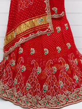 KcPc New Pure Gaji silk With Gotapatti work Lehenga Set BTU
