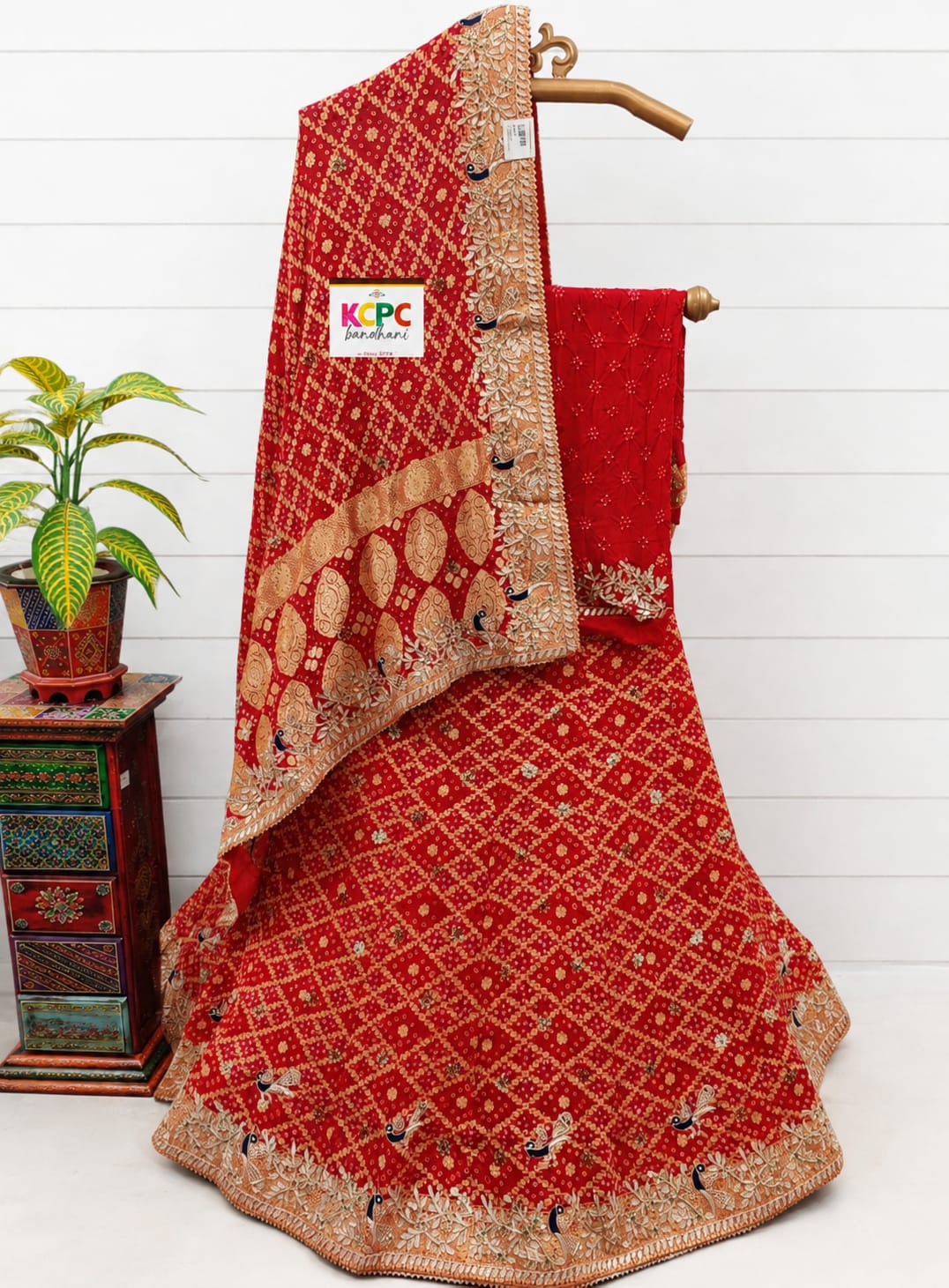 KcPc Exclusive Pure Khaddi Georgette zaridoji Gotapatti Handwork Designer Lehenga BTU