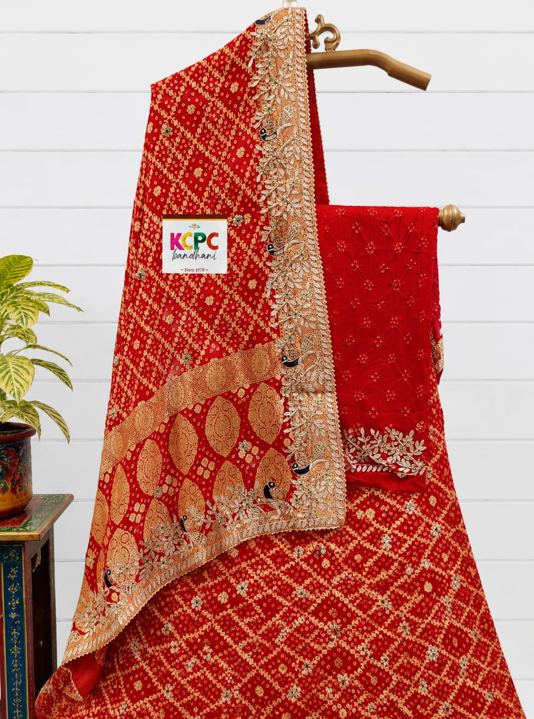 KcPc Exclusive Pure Khaddi Georgette zaridoji Gotapatti Handwork Designer Lehenga BTU