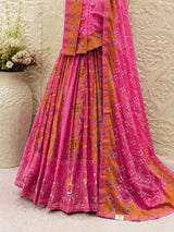 KcPc Crepe Silk Patola Style Lehenga with Cutdana Work RISHI