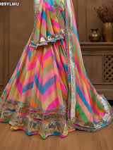 KcPc New Style It Your Way Custom Fit Georgette Lehenga with Lampa Work AvailableSSB