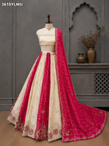 KcPc New HO Silk Bandhani Style Lehenga with GotaPatti Work VK
