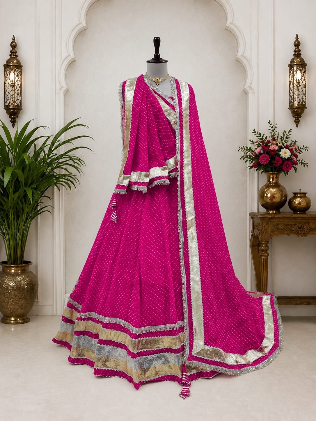 KcPc New Georgette Lehenga in Classic Traditional Style with Shimmering Lampa WorkSSB