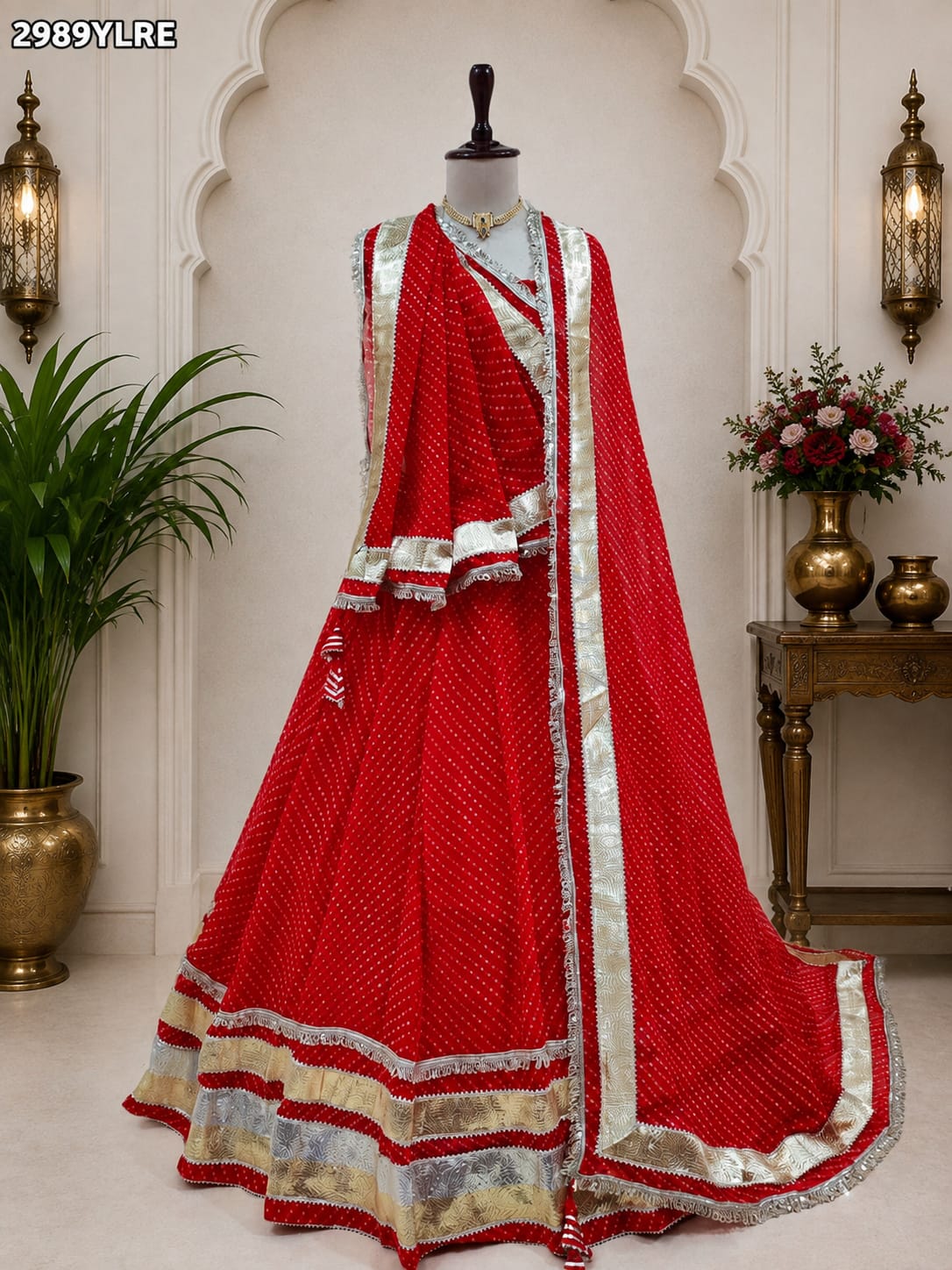 KcPc New Traditional Georgette Lehenga with Intricate Lampa Work Festive CollectionSSB