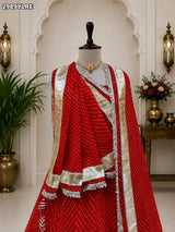KcPc New Traditional Georgette Lehenga with Intricate Lampa Work Festive CollectionSSB