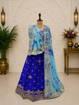 KcPc New Exclusive Bandhani Style Lehenga in Smooth Chinon Silk SSB