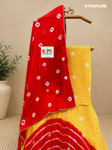KcPc New Launch Chinon Bandhej Design With Cutdana Gotapatti Work LehengaGSM
