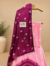 KcPc New Launch Chinon Bandhej Design With Cutdana Gotapatti Work LehengaGSM