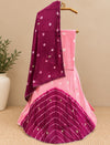 KcPc New Launch Chinon Bandhej Design With Cutdana Gotapatti Work LehengaGSM