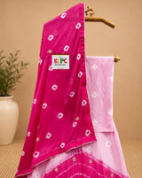 KcPc New Launch Chinon Bandhej Design With Cutdana Gotapatti Work LehengaGSM