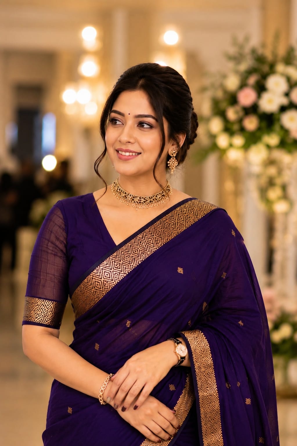 KcPc New Banarasi Saree in Cotton Silk Nayanthara Inspired Traditional Look SareeAST