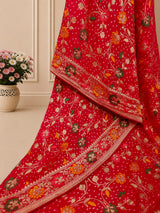 KcPc Banarasi Style Georgette Saree with Zari Weaving Festive Wear SareeVKFH