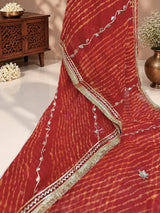 KcPc Royal Georgette Saree with Gotapatti Work MHS