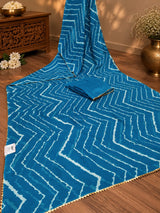 KcPc Designer Zig Zag Cotton Silk Saree for WomenSRK