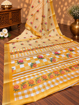 KcPc Premium Kota Doria Saree with Designer Style & Zari Border SWA