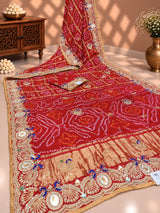 KcPc New Royal Look Gaji Silk Saree with Zardosi Work With Silver CoinsMNL