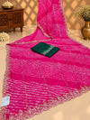 KcPc Georgette Leheriya Saree with Heavy Beads WorkSWA