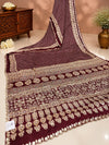 KcPc New Traditional Gaji Silk Ajrakh Saree with Elegant Mirror WorkSVD