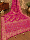 KcPc New Georgatte Banarasi Style With Cutdana Work Saree MOH
