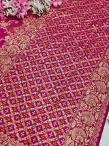 KcPc New Georgatte Banarasi Style With Cutdana Work Saree MOH