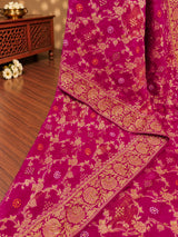 KcPc New Georgatte Banarasi Style With Cutdana Work Saree MOH