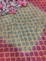 KcPc New Launch Pure Khaddi Georgette Upada Neemzari Bandhej SareePista Pink