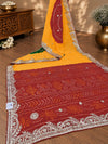 KcPc New Georgette Bandhani Style with Gotapatti Work Saree AMT