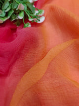 KcPc Pure Chiffon Jaipuri Saree With Zari Sequence Buti WorkVND