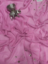 KcPc Pure Diamond Chiffon Mukes Work Rajputi Traditional Saree VND Rani