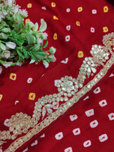 KcPc Beautiful Modal Silk Gotapatti Work Saree With Blouse RG