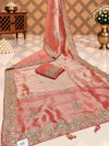 KcPc New Tissue Silk Bollywood Style With Sequence Embroidery Work Saree PAL