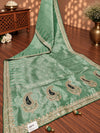 KcPc New Special Banarsi silk Bollywood Style Sequence Gotapatti Work Saree PAL