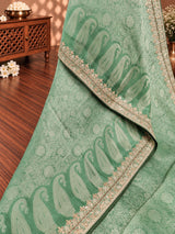 KcPc New Special Banarsi silk Bollywood Style Sequence Gotapatti Work Saree PAL