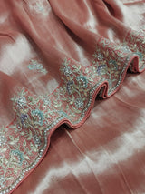 KcPc New Tissue Silk Bollywood Style With Sequence Embroidery Work Saree PAL